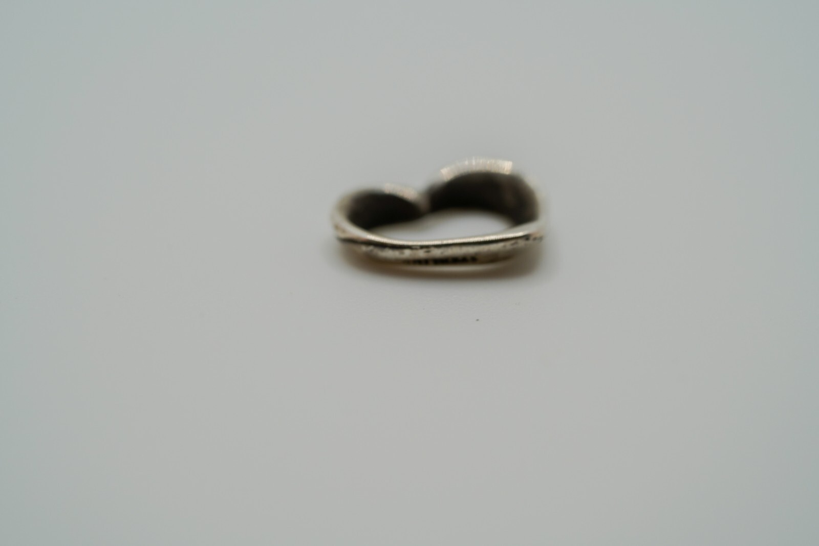 Vintage Sterling Silver Heart Necklace Pendant 1.2cm P1