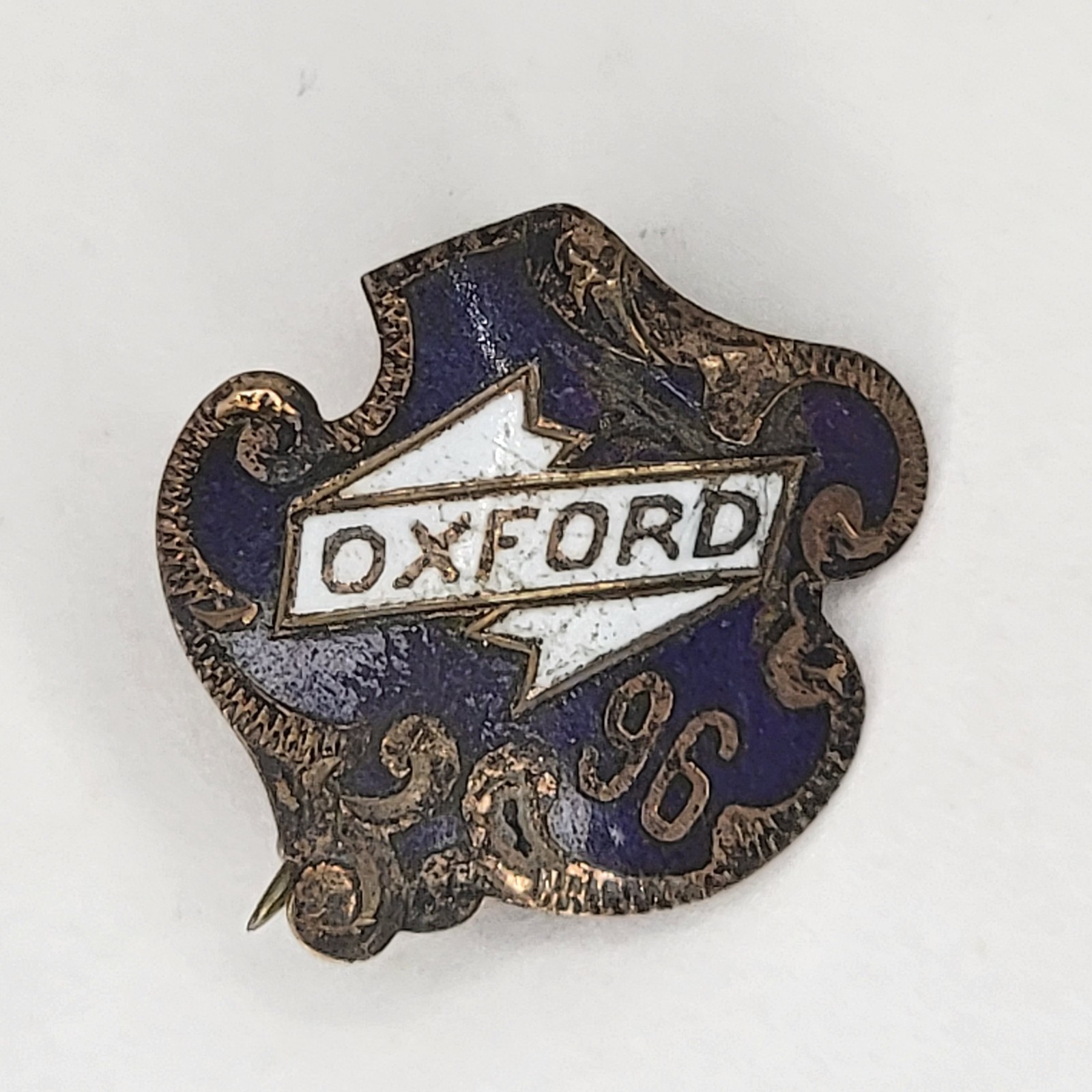 Antique 1896 Oxford Lapel Pin 1800s – NO RESERVE on the auction!