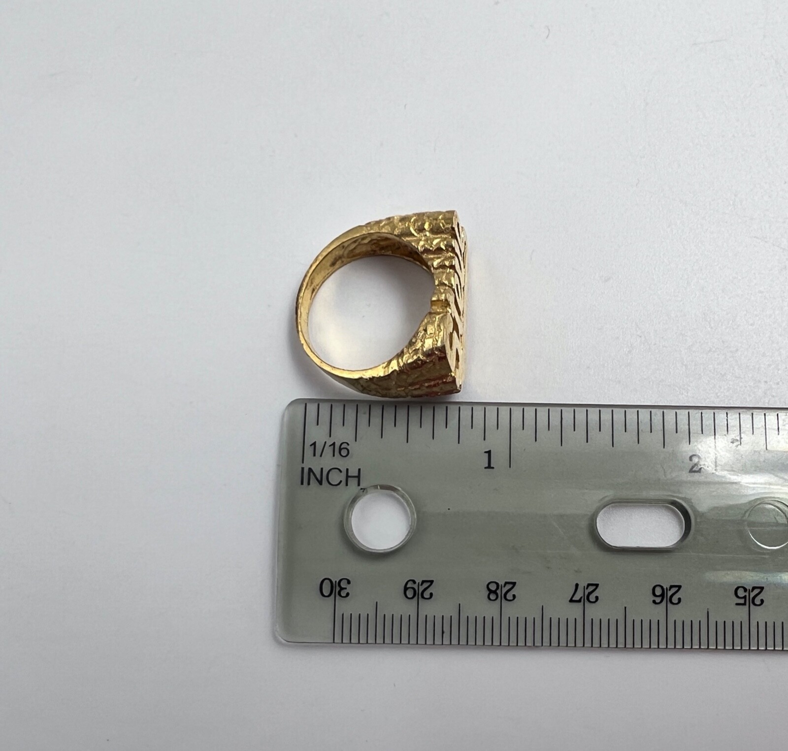 Vintage STEVE Brass Metal Ring Size 7 US