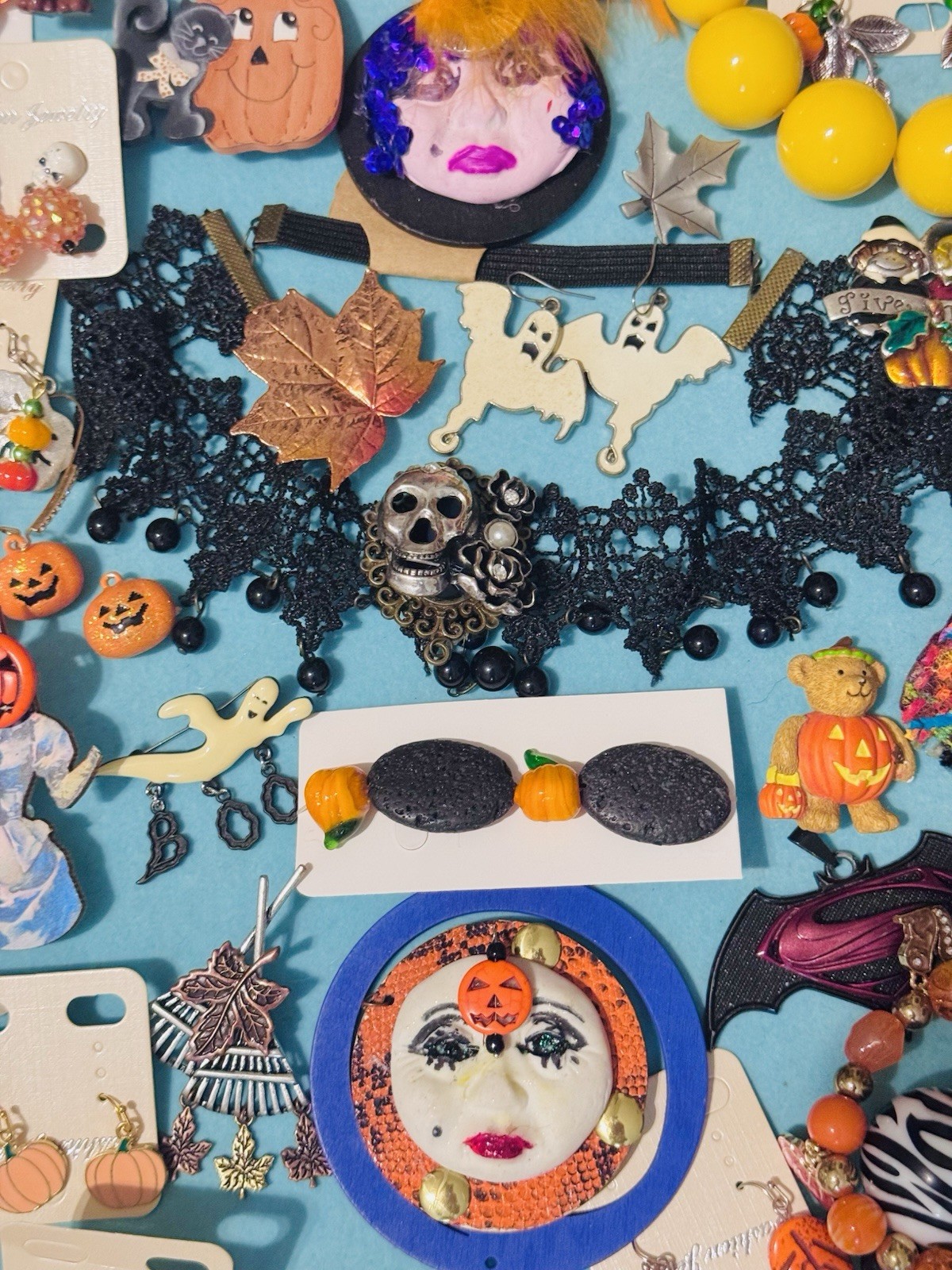 Halloween Fall Theme Jewelry Lot Of 65. Some Signed Some New With Tag