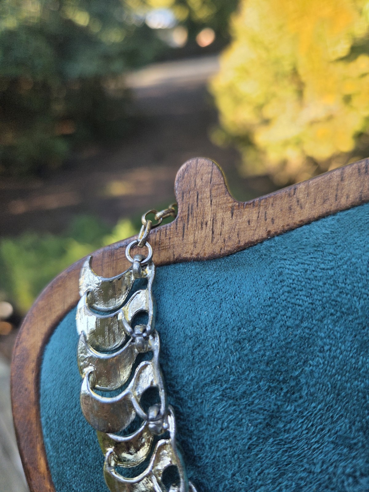 Vintage Gold Tone Collar Necklace Shepherds Hook Clasp