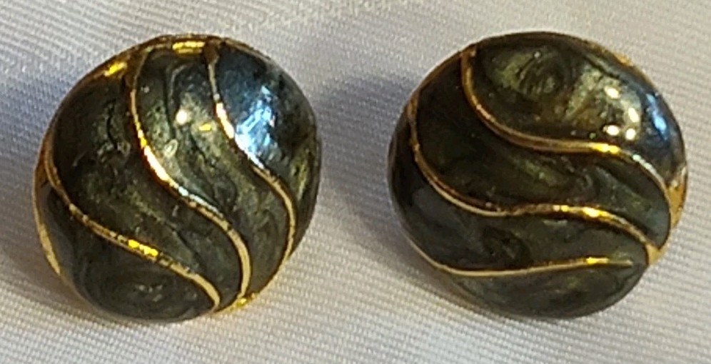 VTG Jewelry Bangle Belt Brooche Necklace Clip-On Earring Earthtones Beads LOT 10