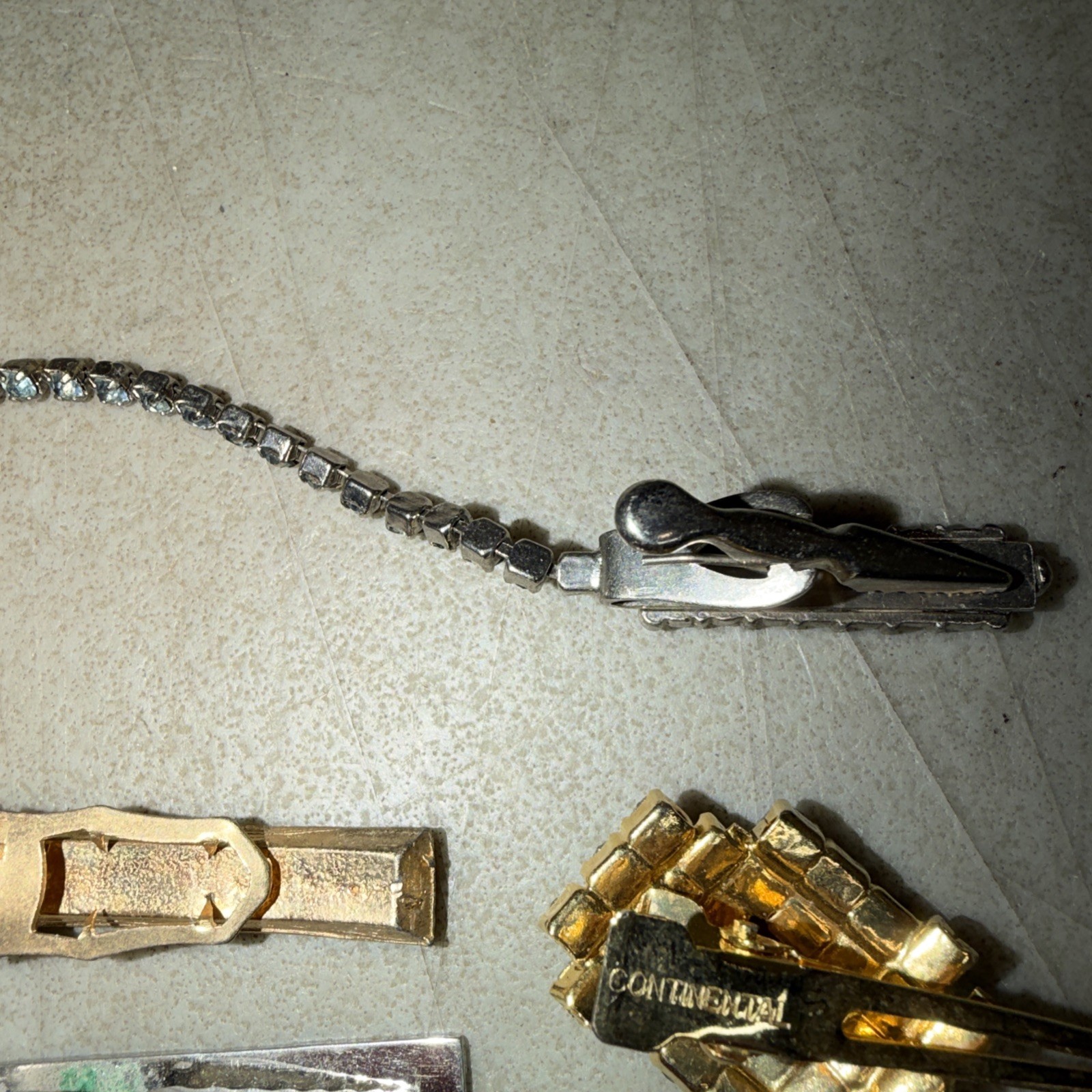 12 Vintage Tie Clips Dante, Swank, Continental & More