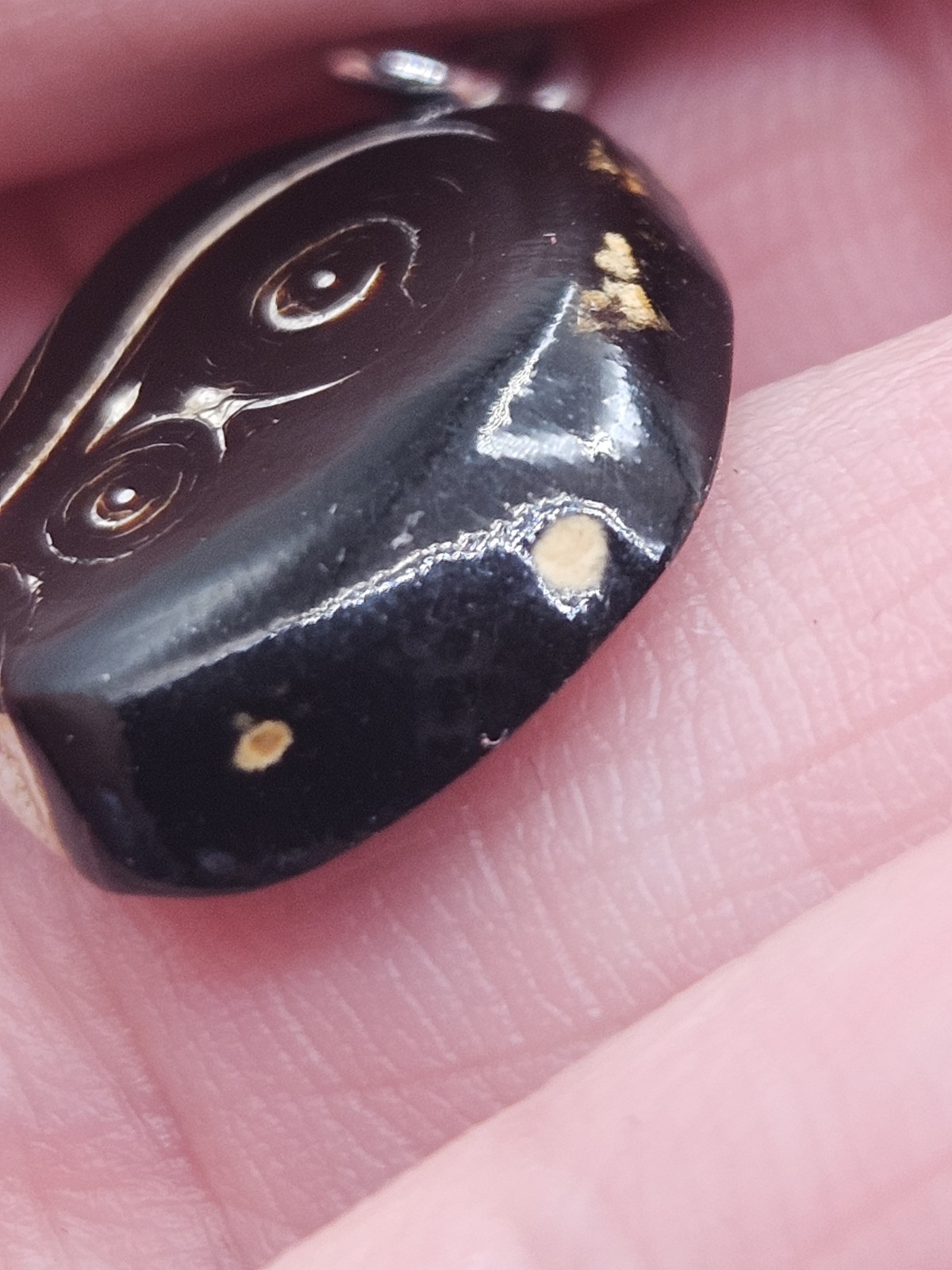 Vintage Black Coral Pendant