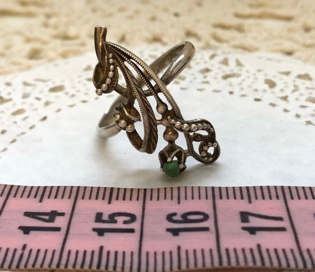 Lovely Estate Rare Vintage Ring Soviet Sterling Silver 925 Turquoise Size 9 USSR
