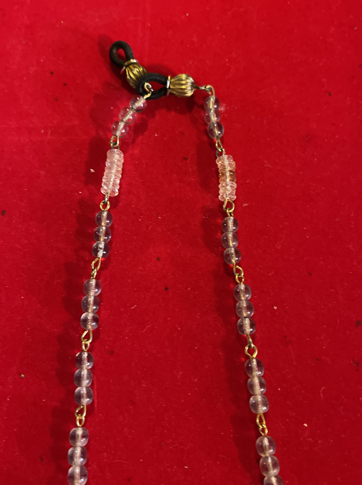 Vintage Necklace – Gold Tone Chain with Beads – Approx 22 Inches