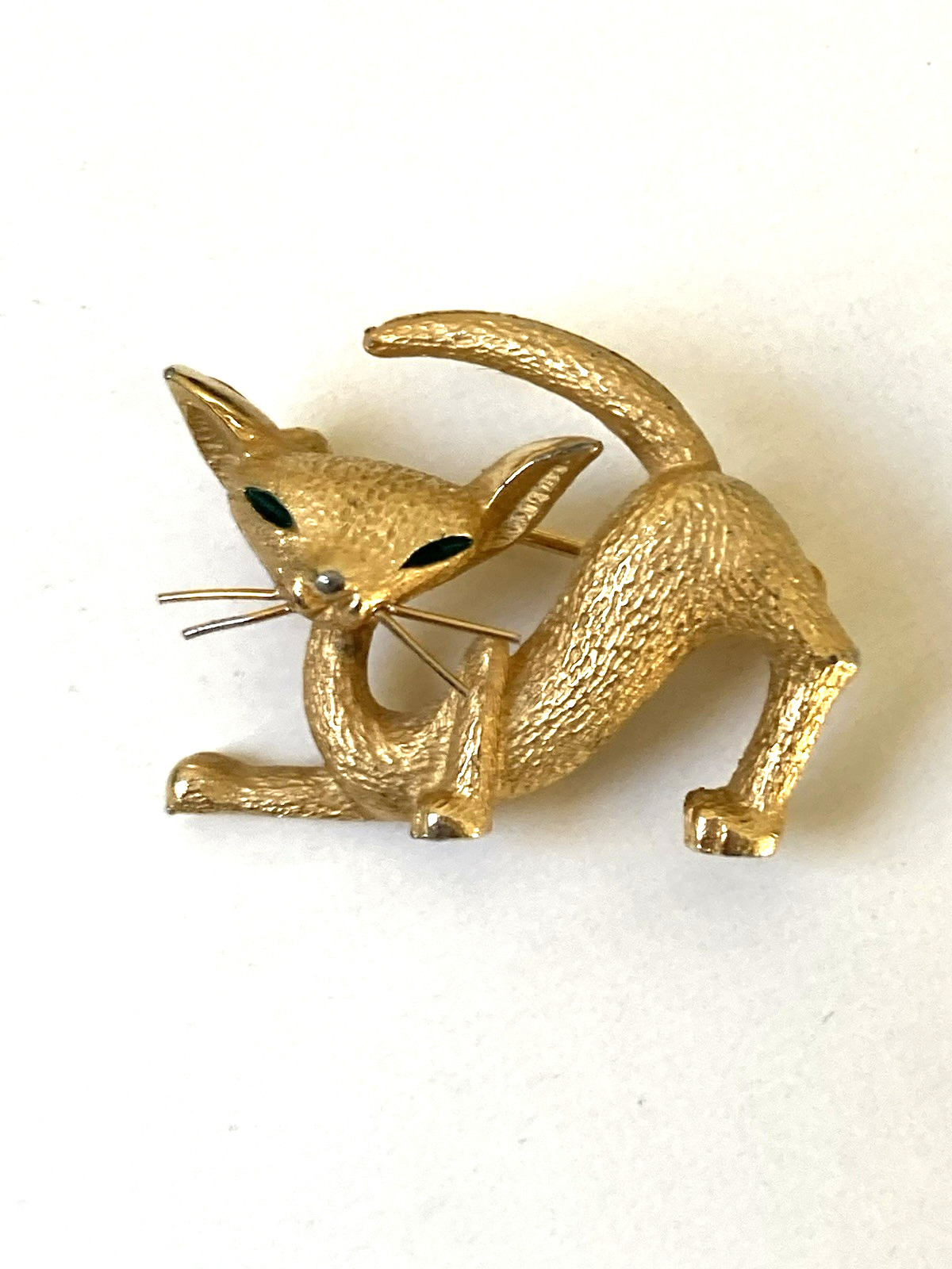 1950s-1980s Cat Brooch Lot of 4 with Boucher Siamese Cat and 1950s Hep Cat