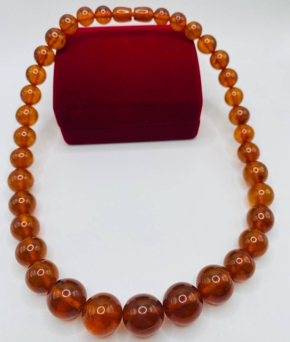 Vintage Kaliningrad USSR Original Amber Beads 40 g