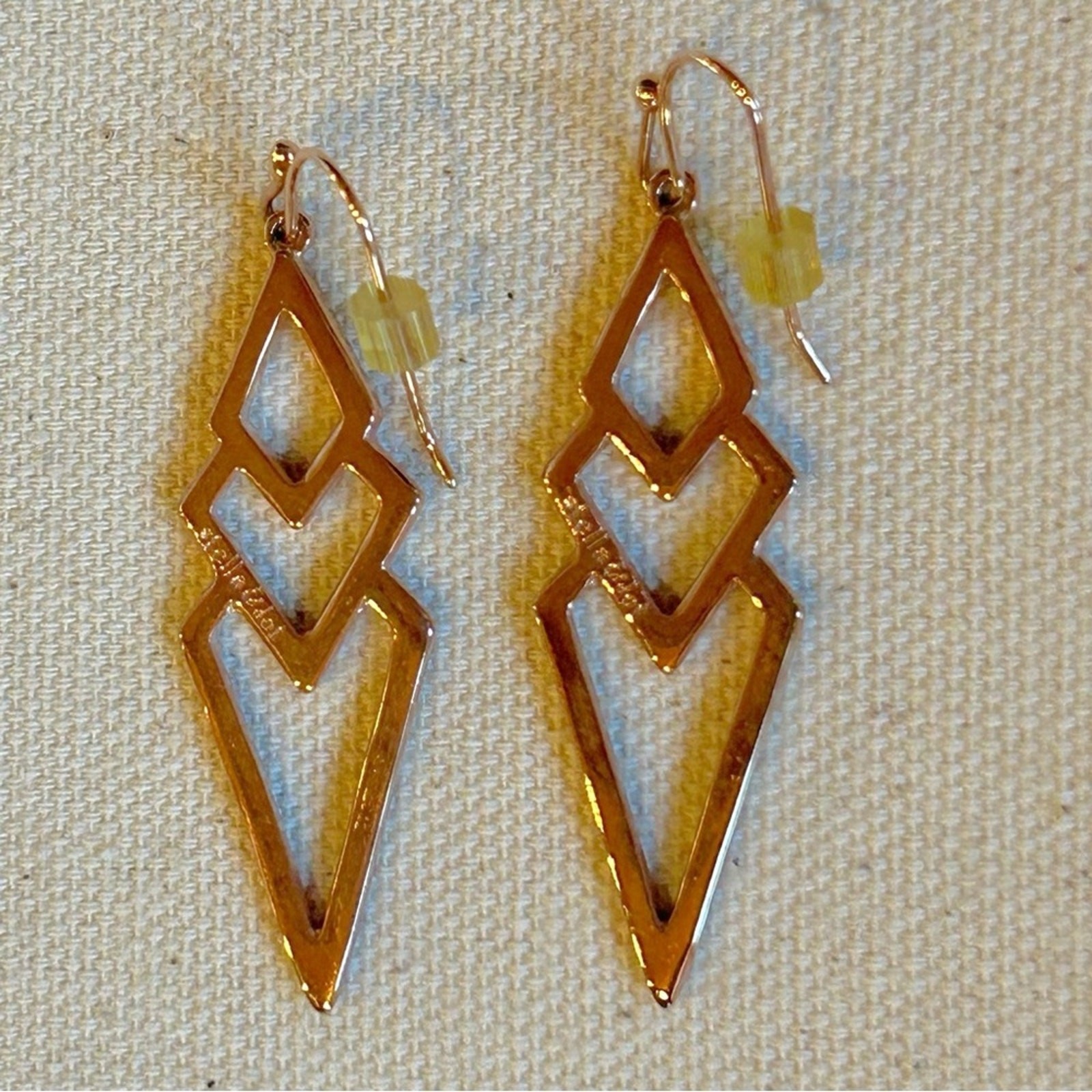 Stella and Dot Rose Gold Pave Spear Earrings