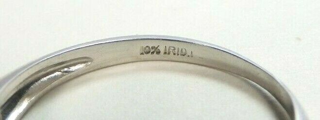 Antique Art Deco Diamond Wedding Band Platinum Ring Size 6.5 UK-M1/2 EGL USA