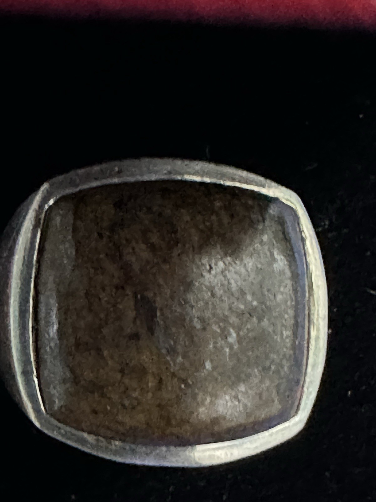 Vintage Signed Barse 925 Sterling silver Ring With Brow Stone Size 7