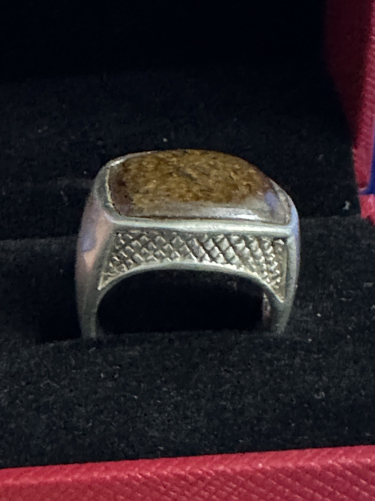 Vintage Signed Barse 925 Sterling silver Ring With Brow Stone Size 7