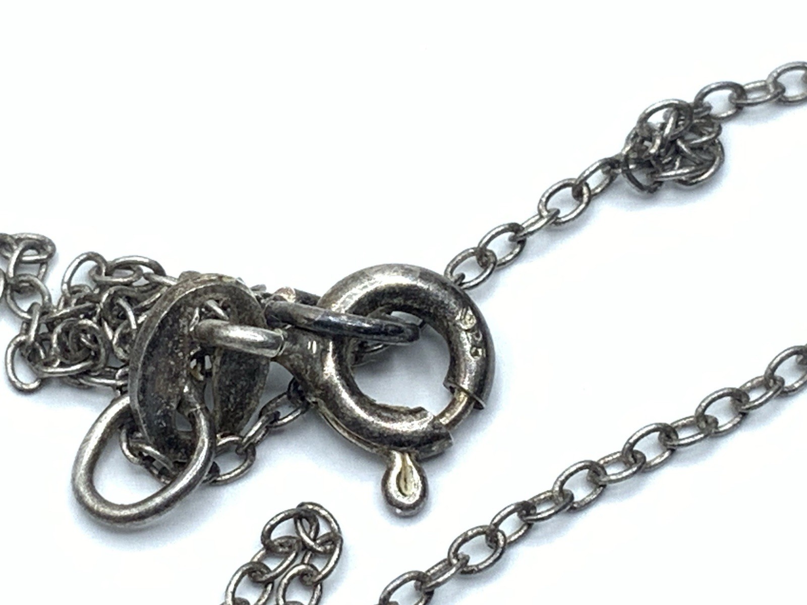 Vintage Sterling Silver 1978 Franklin Mint Flower Puffed Pendant 16” Necklace