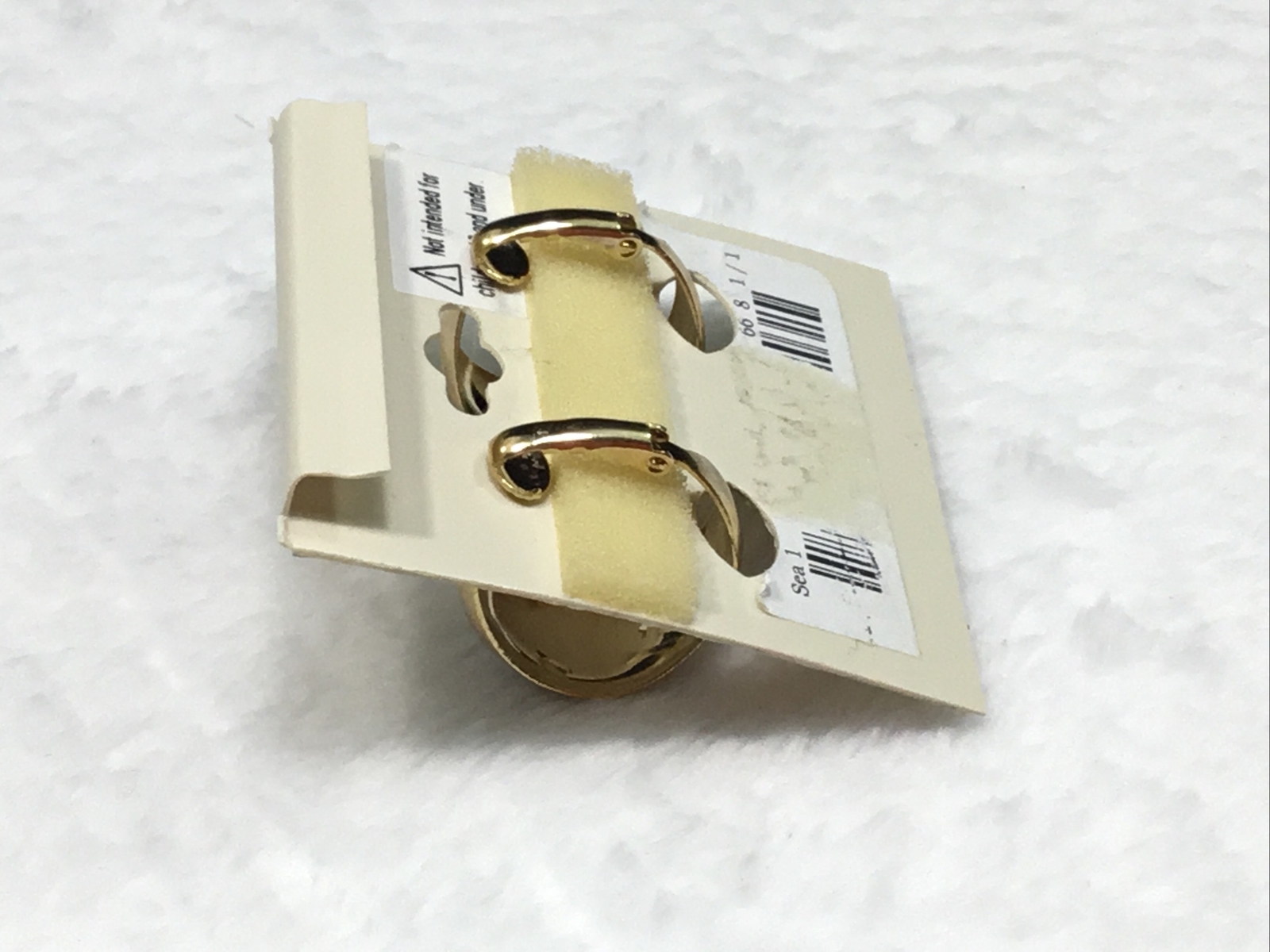 Vintage Rare Monet Gold Clip-On Casual Perfect Daily Wide Hoop Earrings