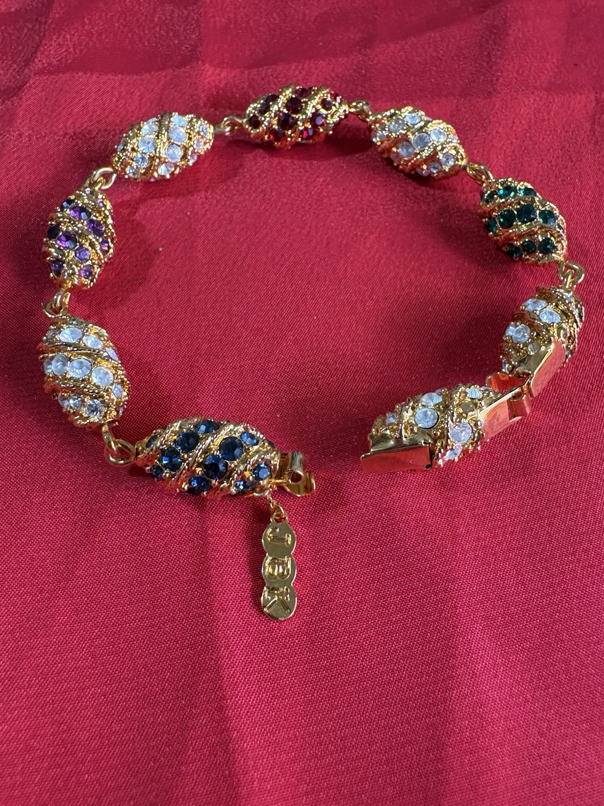 Camrose & Kross Jackie Kennedy JBK Royal Egg Bracelet. Signed JBK