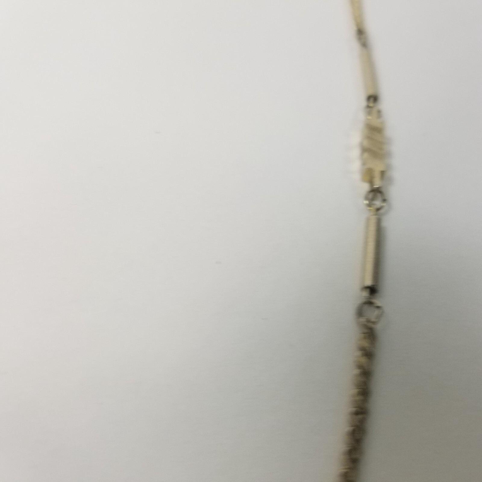 Vintage Gold Tone Serpentine Chain Bar Link Fashion Necklace 26.5″