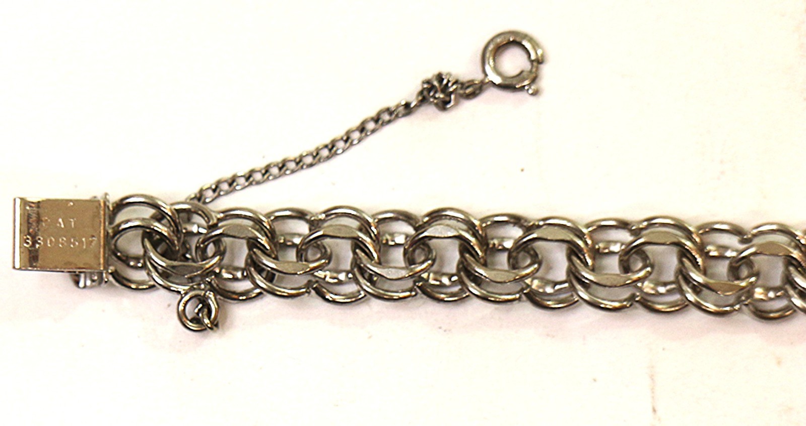 Vintage Jacoby Bender Double Side Classic Starter Charm Bracelet,Sterling Silver
