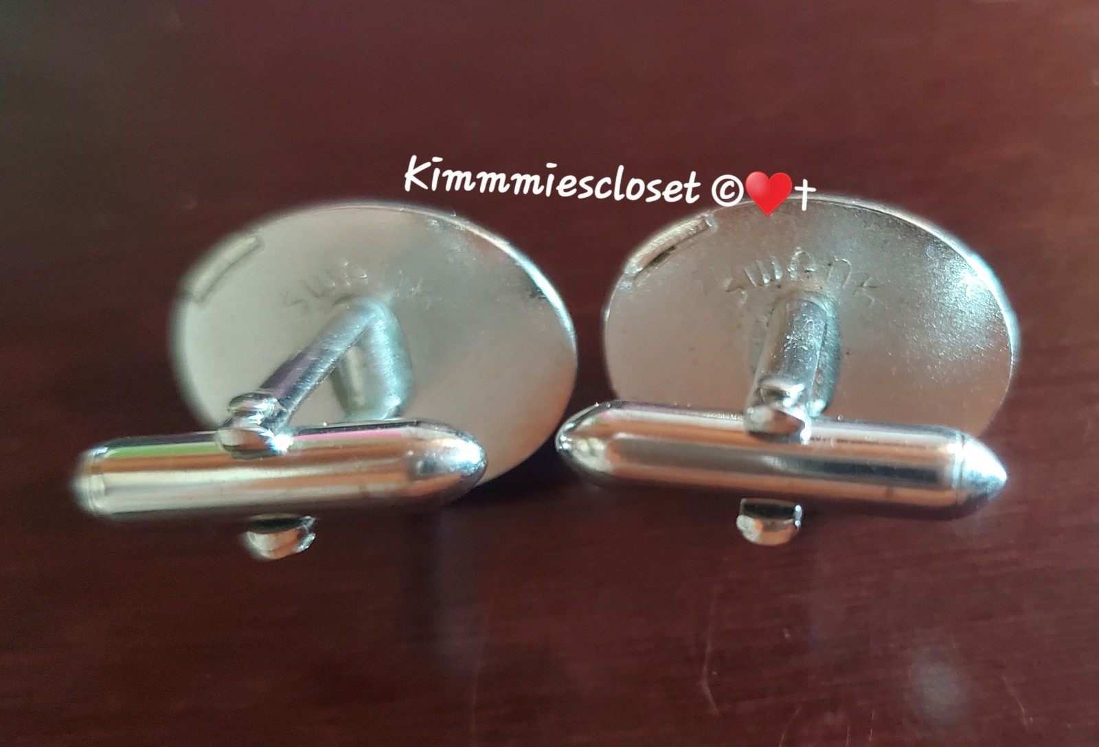 3 Vintage Marked SWANK Cuff Links & Tie Clip Made In USA 1950’s-60 Variety Style