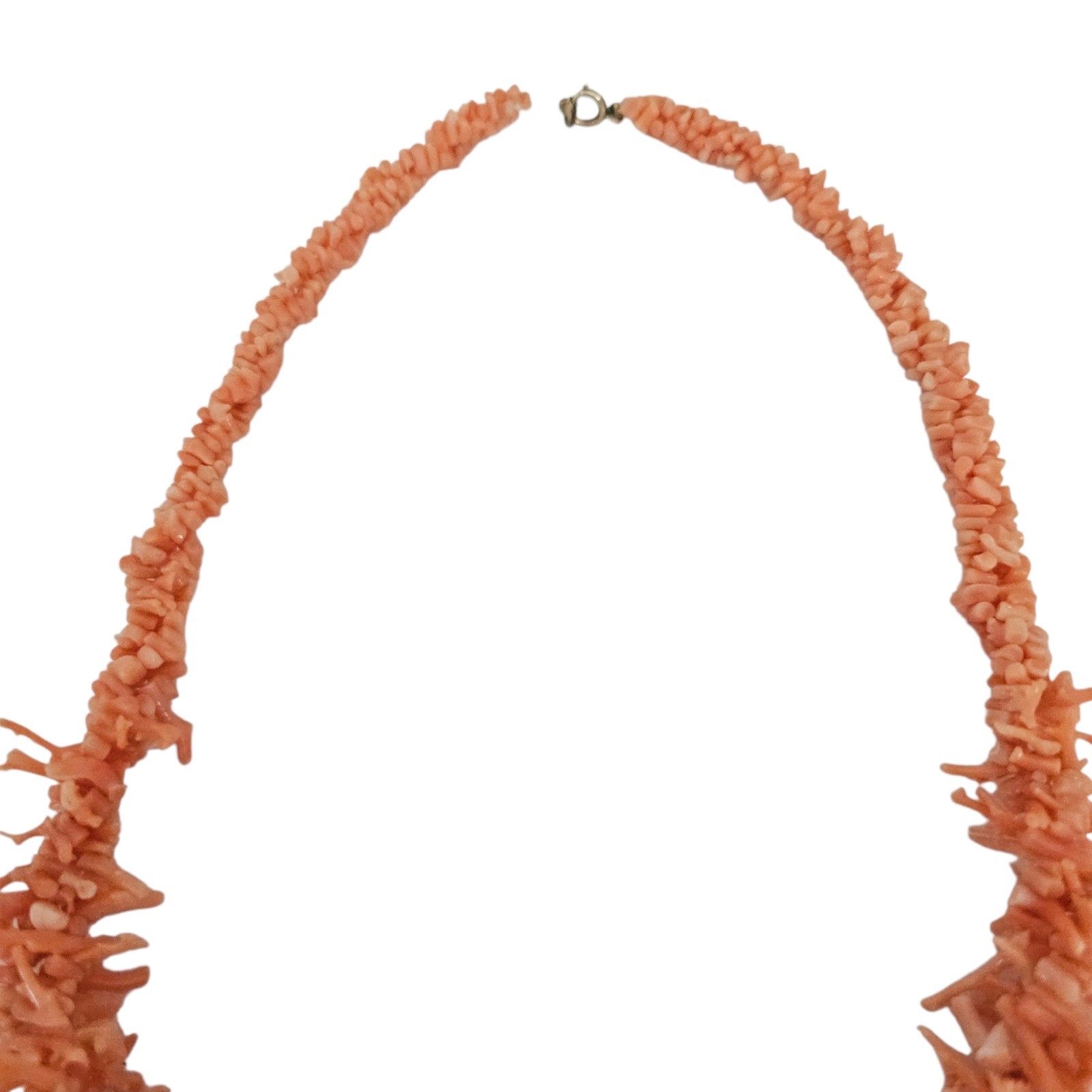 Graduated Coral Branch Necklace Vintage Genuine Natural 22″