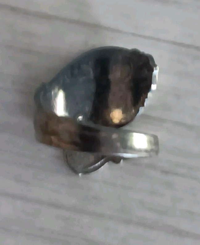 Vintage *Damaged* Rogers Silverplate Upcycled Spoon Ring Size 6