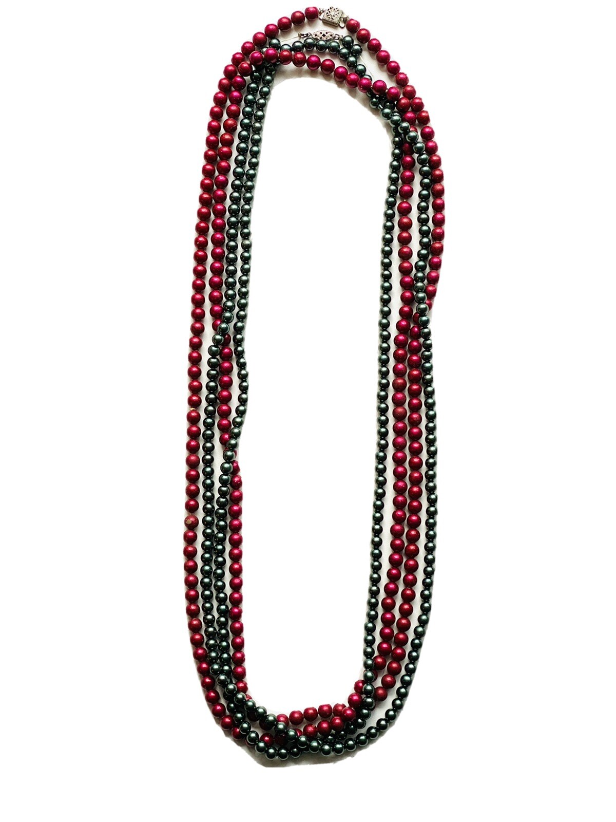 Two Vintage Early Plastic Necklaces