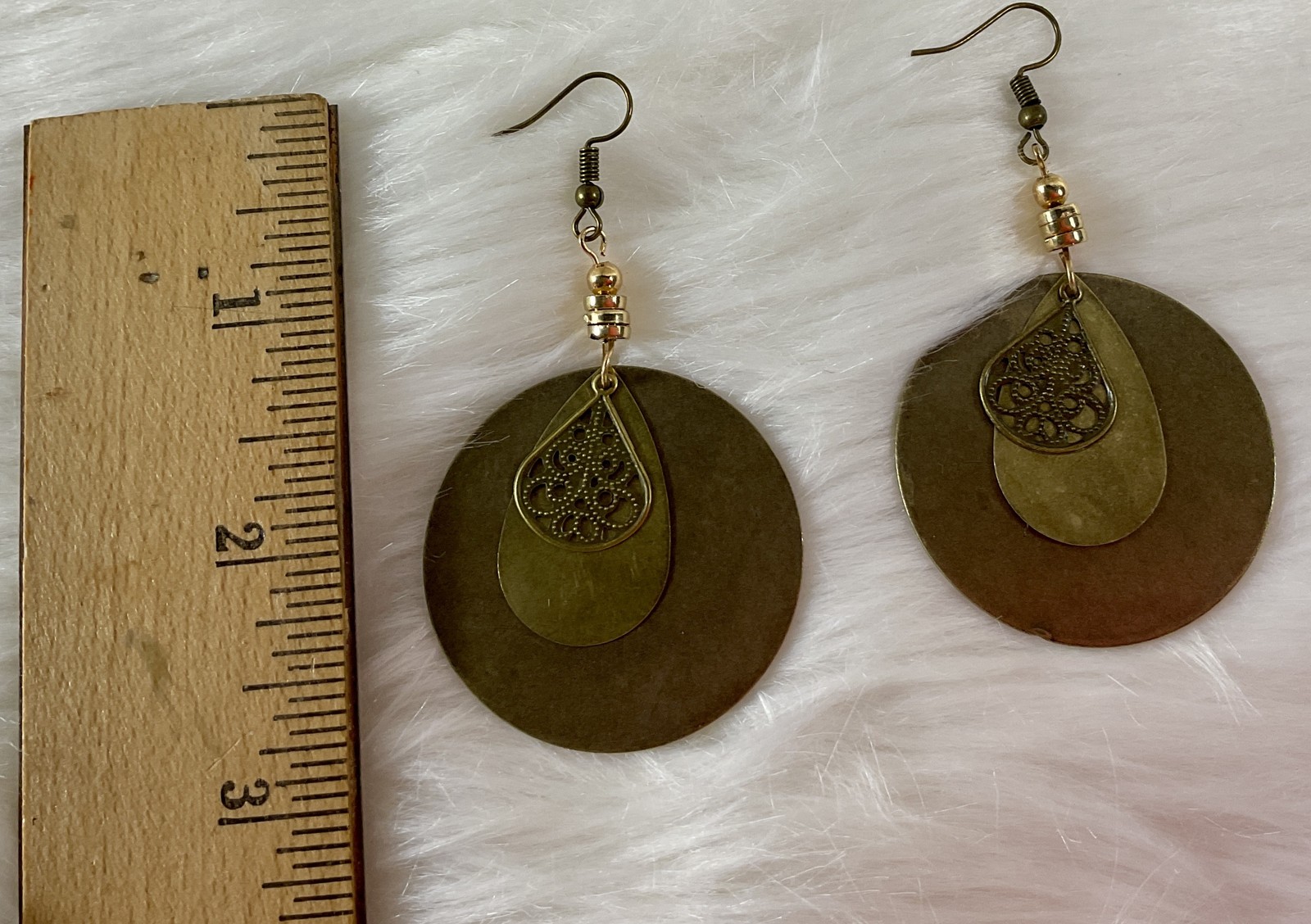 Vintage Jewelry Lot 4 Pieces Amber Brown Earth Tones Necklace Earrings