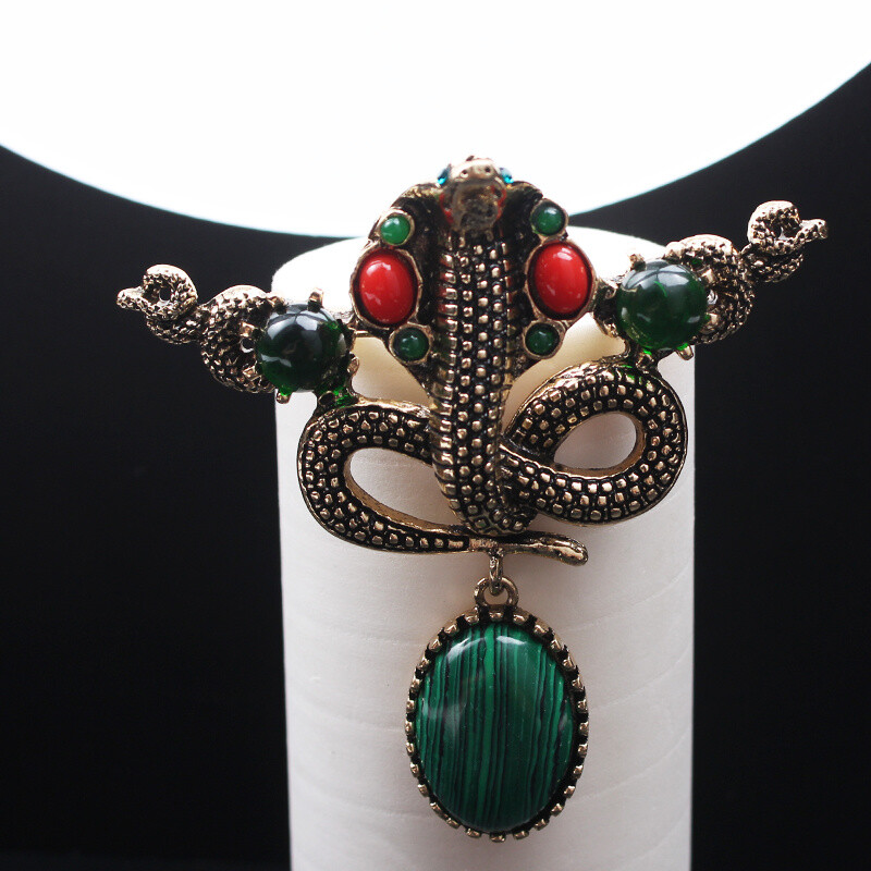 Retro Fashion Vintage Animal Series Snake Brooch AccessoriesJewelry Gift