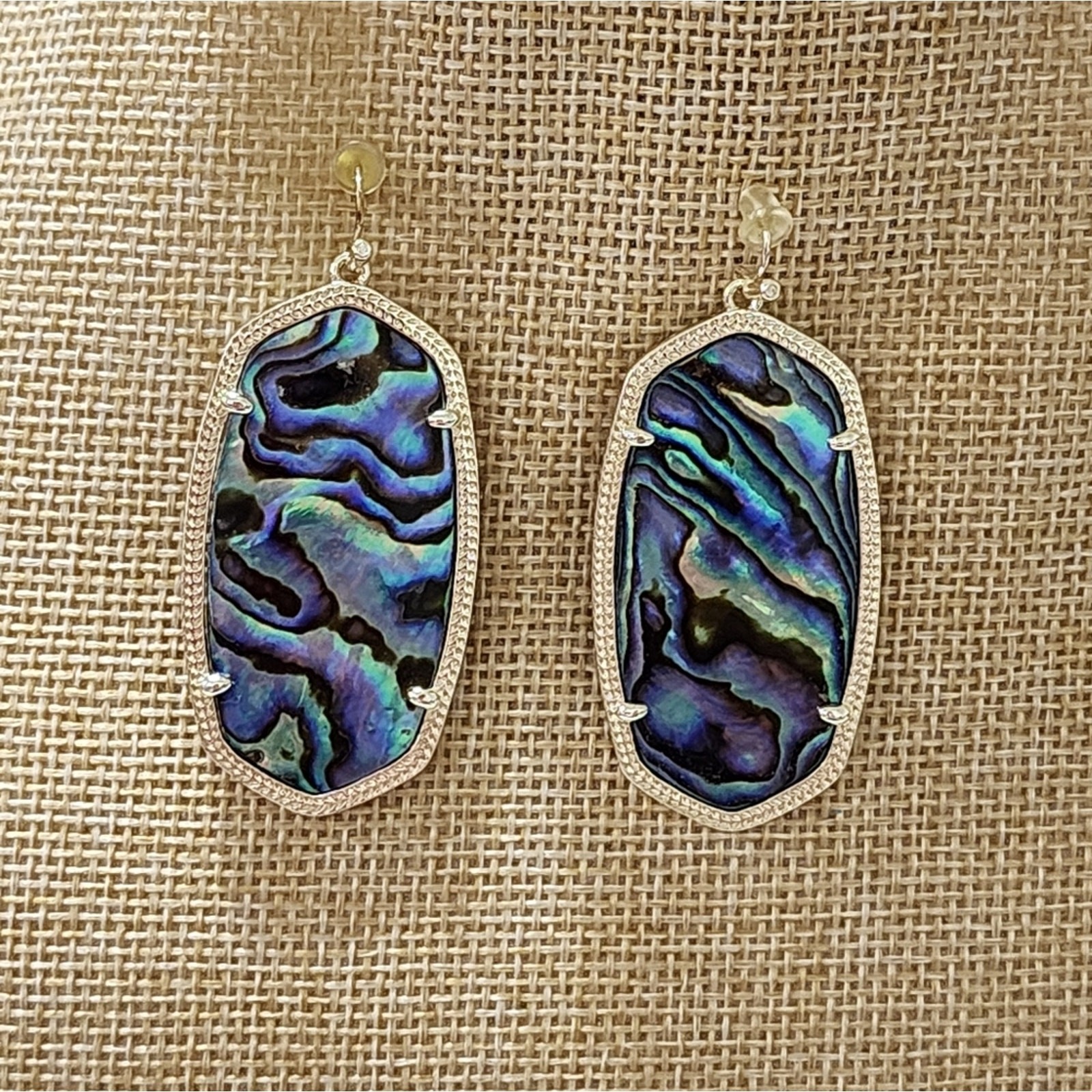 Kendra Scott Gold and Abalone Gorgeous Hand Picked Stones Danielle Earrings