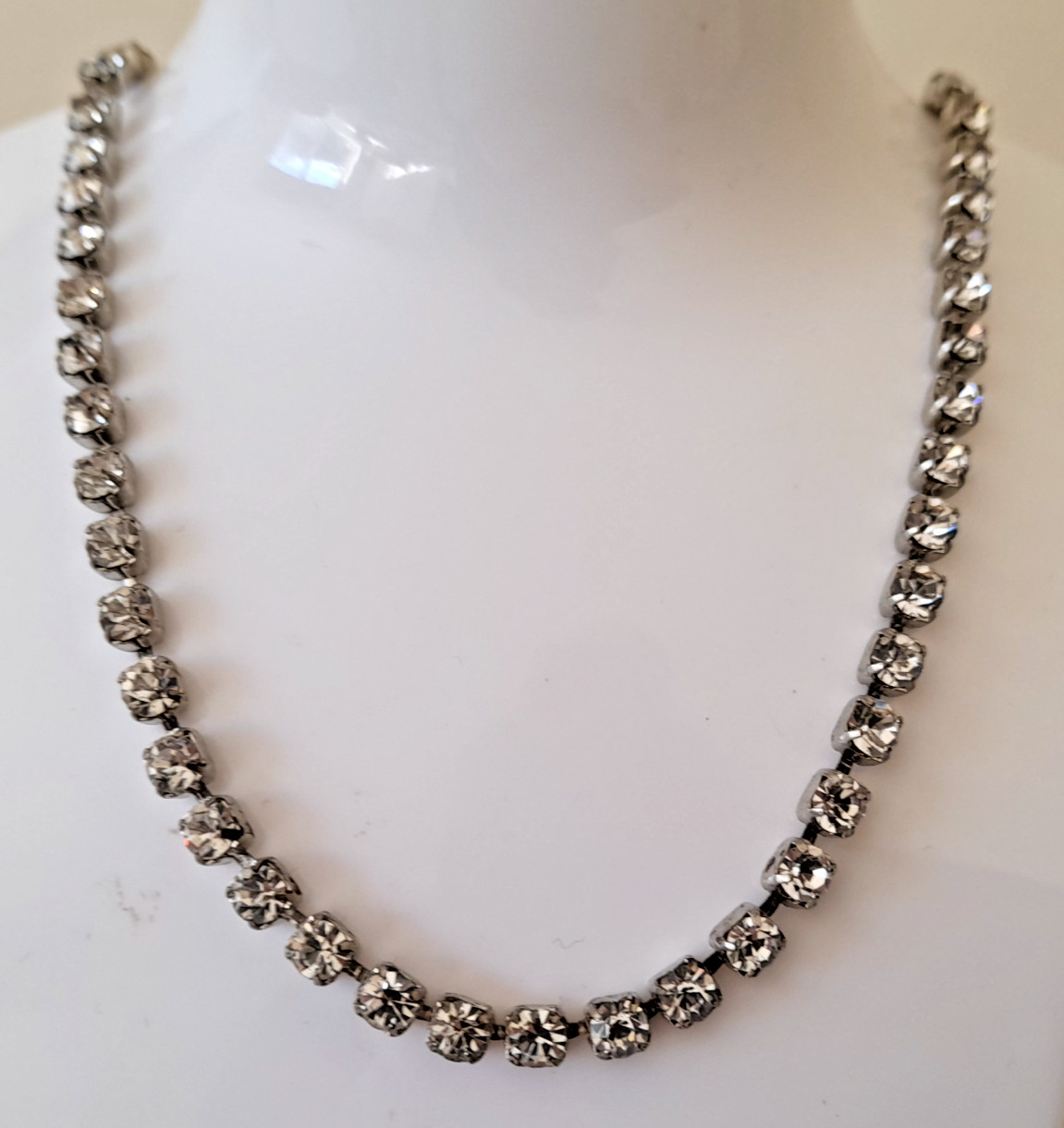 VINTAGE 1930’s-1950’s SPARKLY RHINESTONE NECKLACE #AA