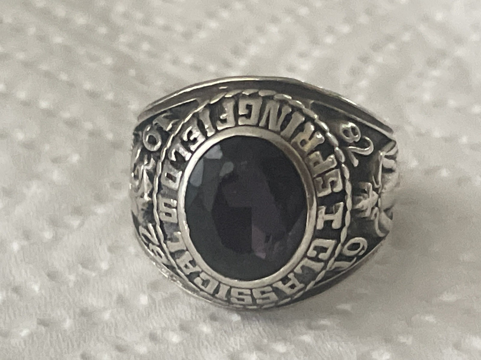 Sterling 1978 Springfield Classical Bulldogs High School Class Ring Jostens 10.5