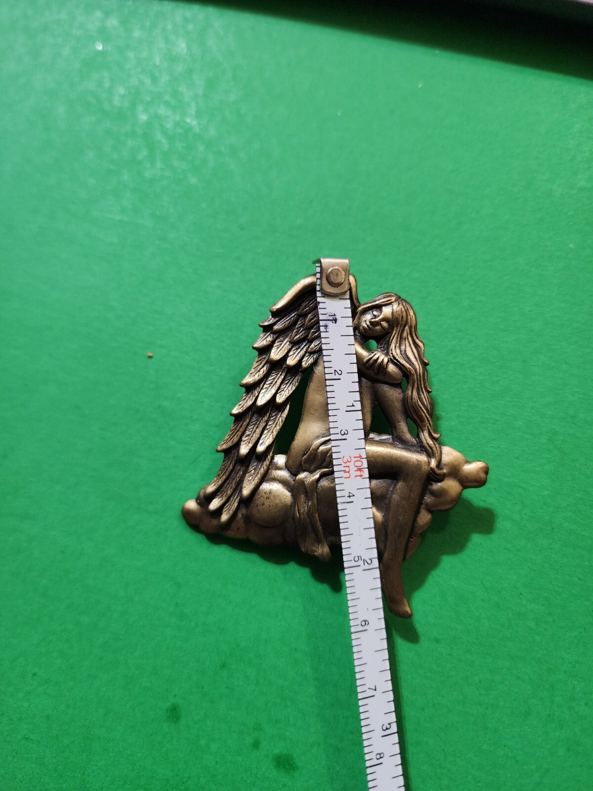 Vintage JJ Jonette Fairy Brooch Art Nouveau Style Whimsical Fantasy Pin Brooch