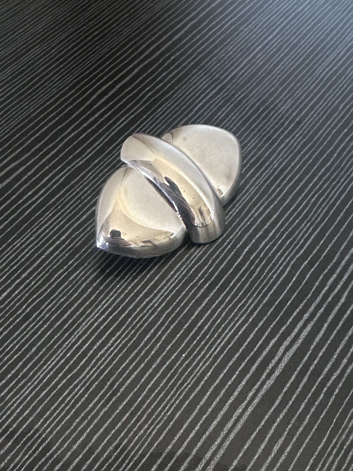Vintage MCM Sterling Silver Minimalistic Sculptural Brooch