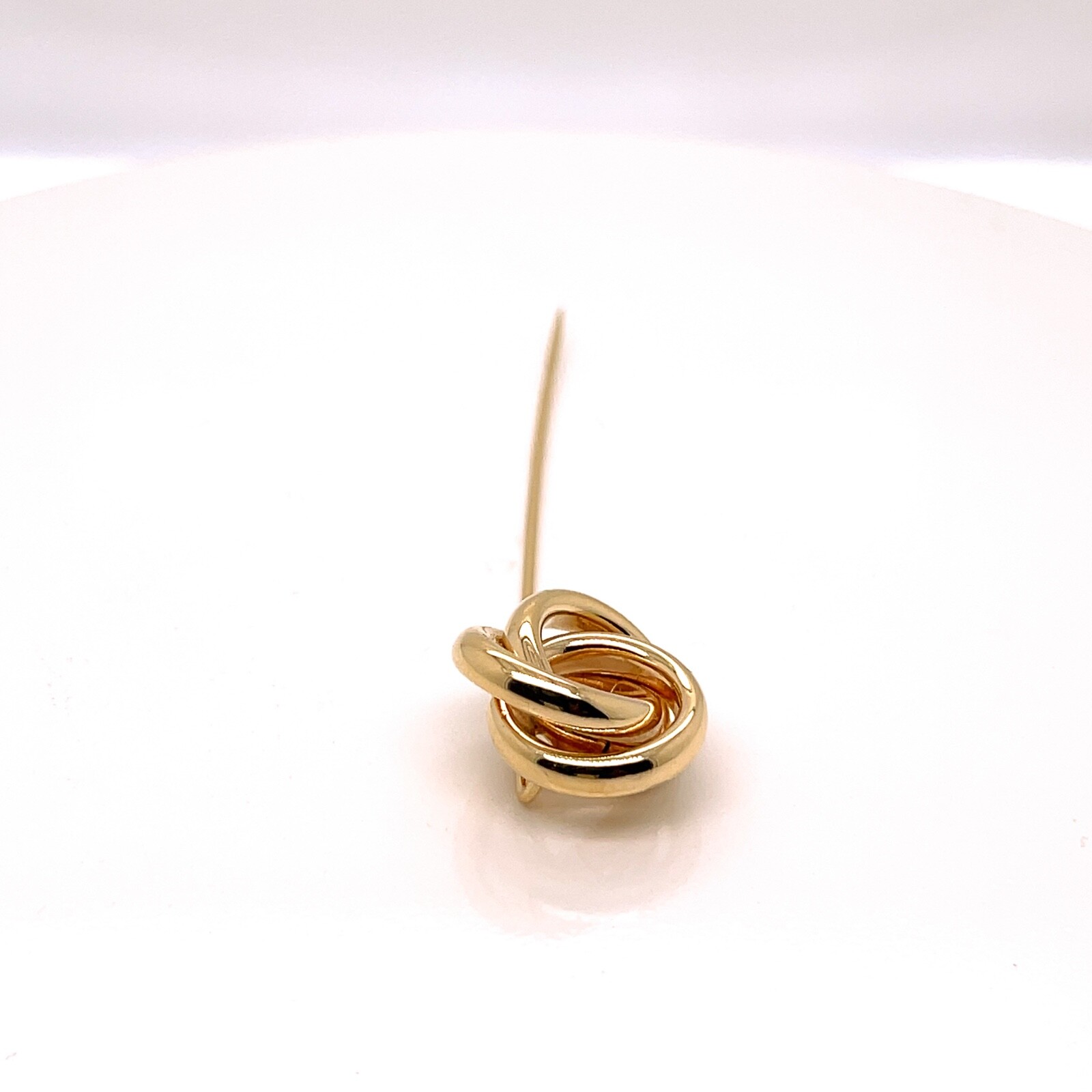 Large Mid-Century 14 Karat Gold Love Knot Stick Pin – 14k VR