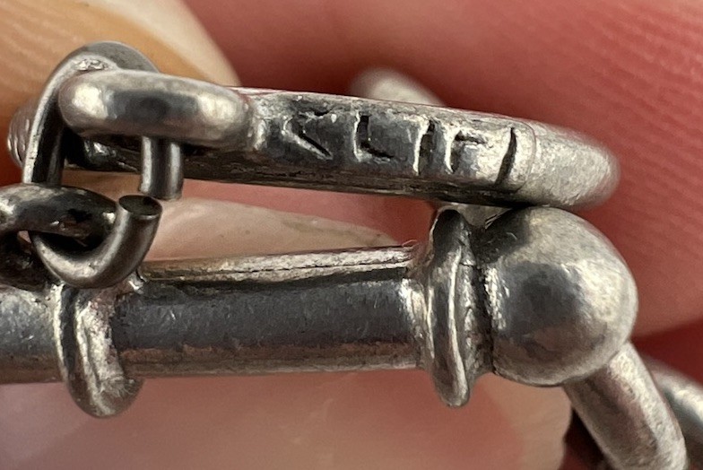 Vintage Gardner Gardening Heavy Pewter Charm Bracelet – Signed Clift