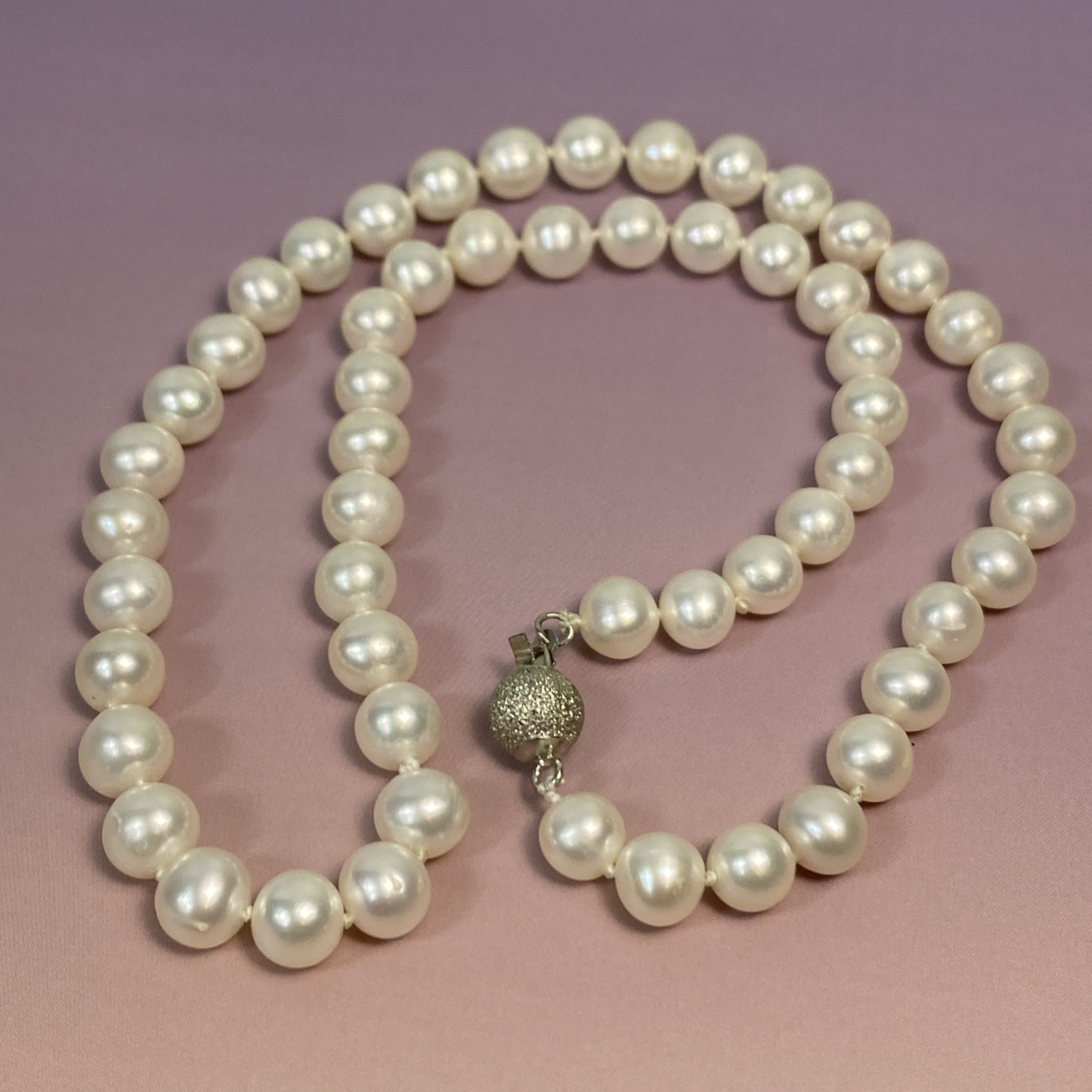 Vintage Cultured 7-8mm Pearl Necklace 45cm L