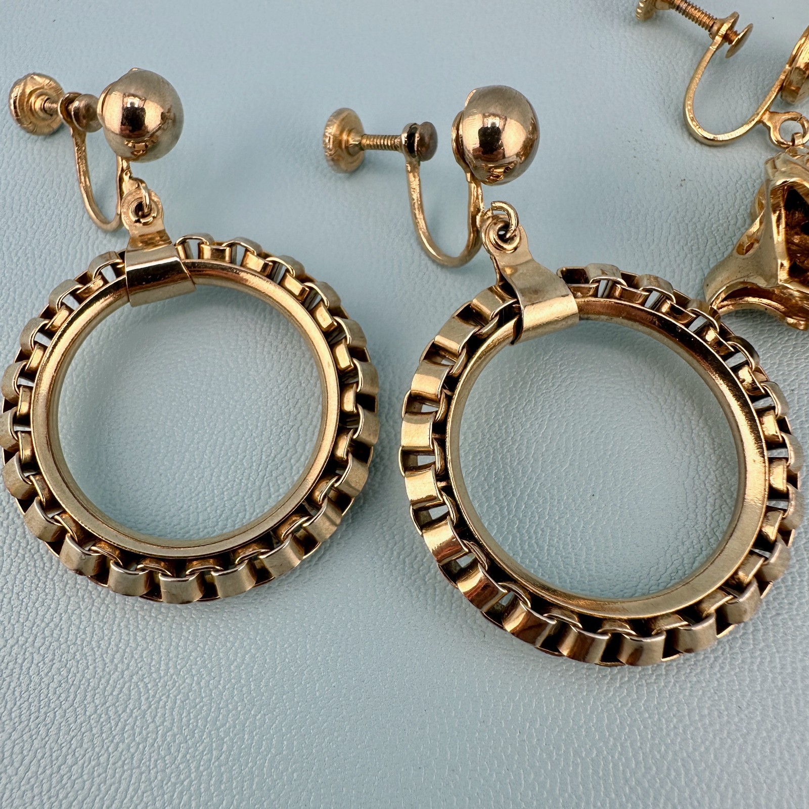 Vintage Earrings Lot Dangle Statement Balls Drop Hoop Etruscan Some Signed