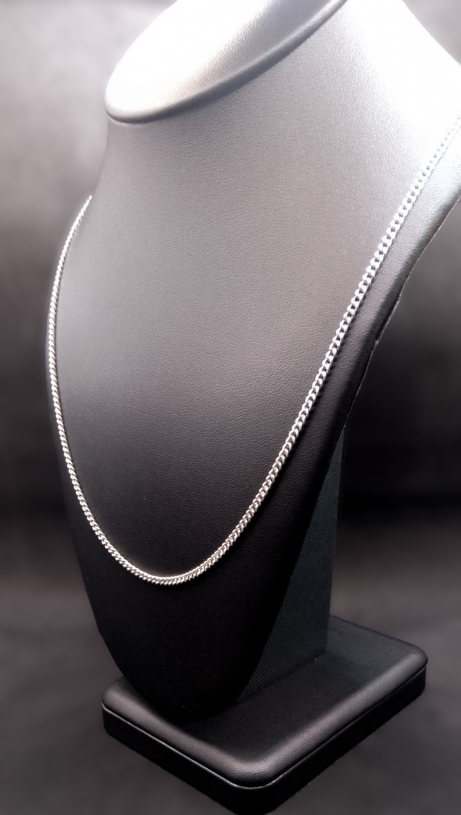 Vintage 925 Sterling Silver Curb Chain Necklace 24″ Long 3mm 9.4g