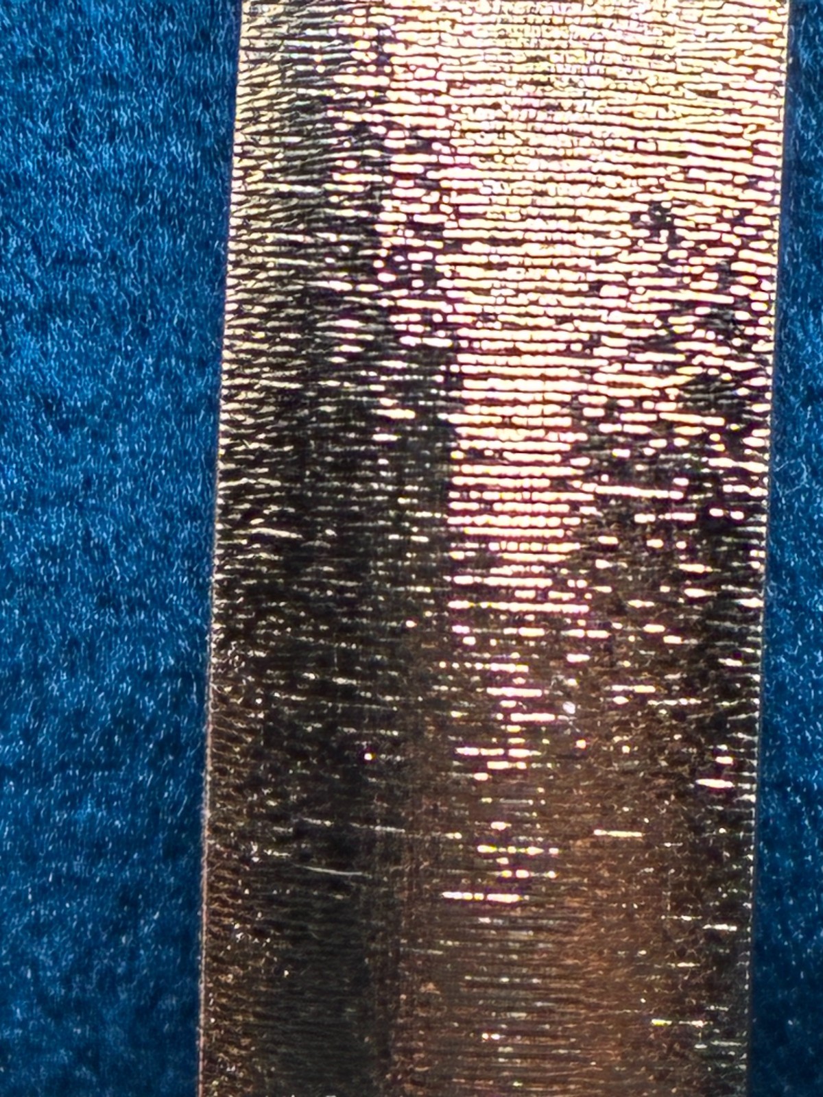 Vintage Monet Gold Tone Bangle Bracelet Brushed Finish Estate Jewelry 7 3/4″