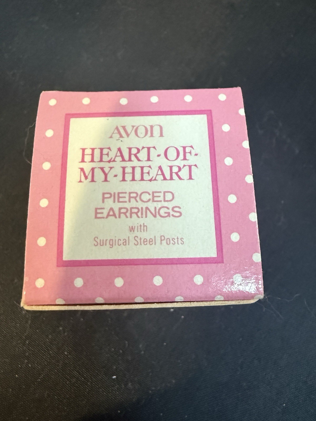 VTG 1978 Avon “Heart Of My Heart” Gold Tone Pierced Earrings