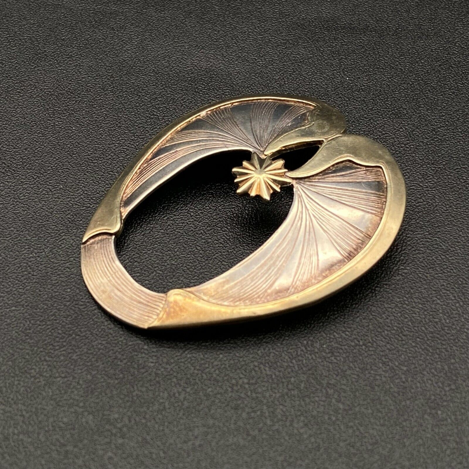 Vintage Gwen Del Swan Star Sterling Silver Pin Brooch