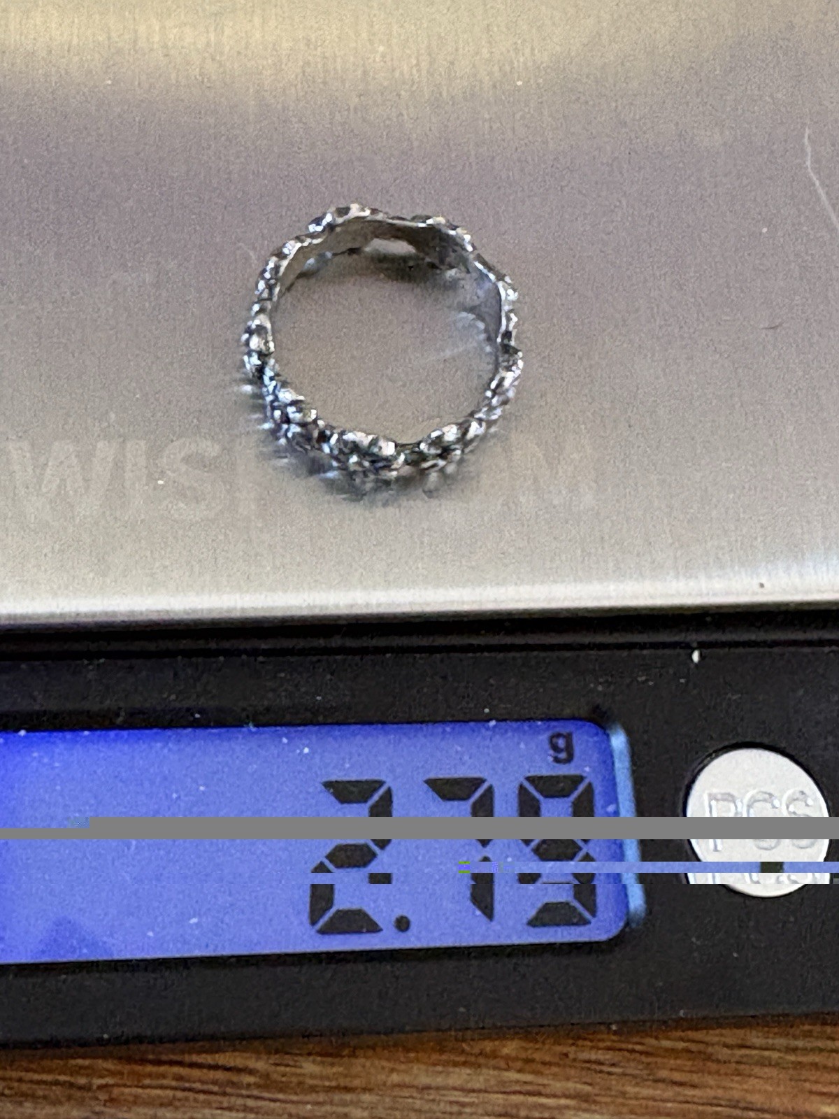Vintage Sterling Silver Daisy Band Ring Size 4.25” Dainty 2.79 Grams