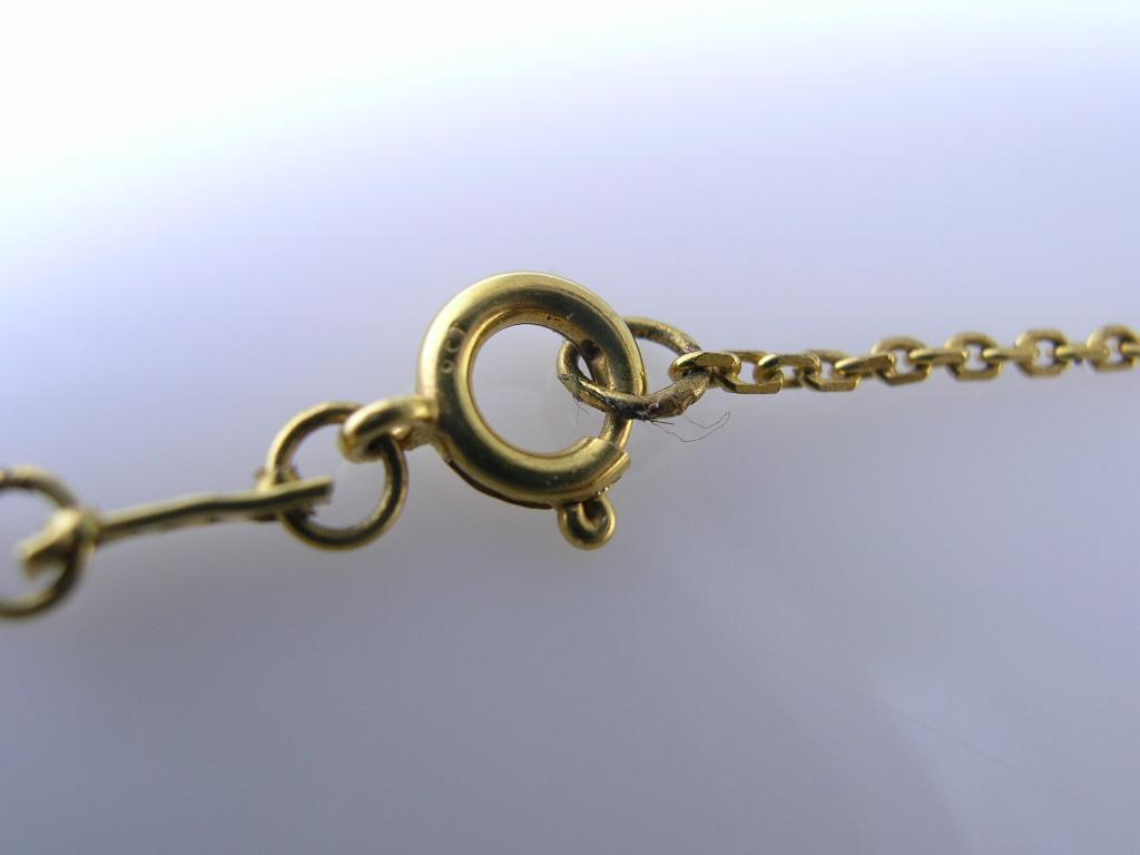 9ct / 9 carat Gold & Sterling Silver Edwardian Style Necklace