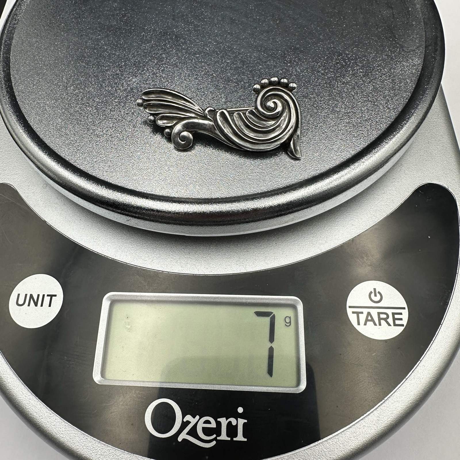 Vintage Margot De Taxco Sterling Brooch Signed #5338 Bird Fish Mermaid