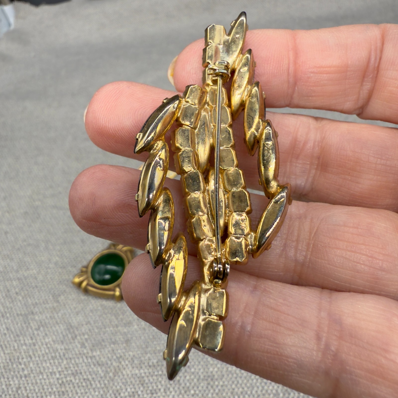 Vintage Brooch Lot 7 Brooches Rhinestones Some Signed Monet Jerrys Coro
