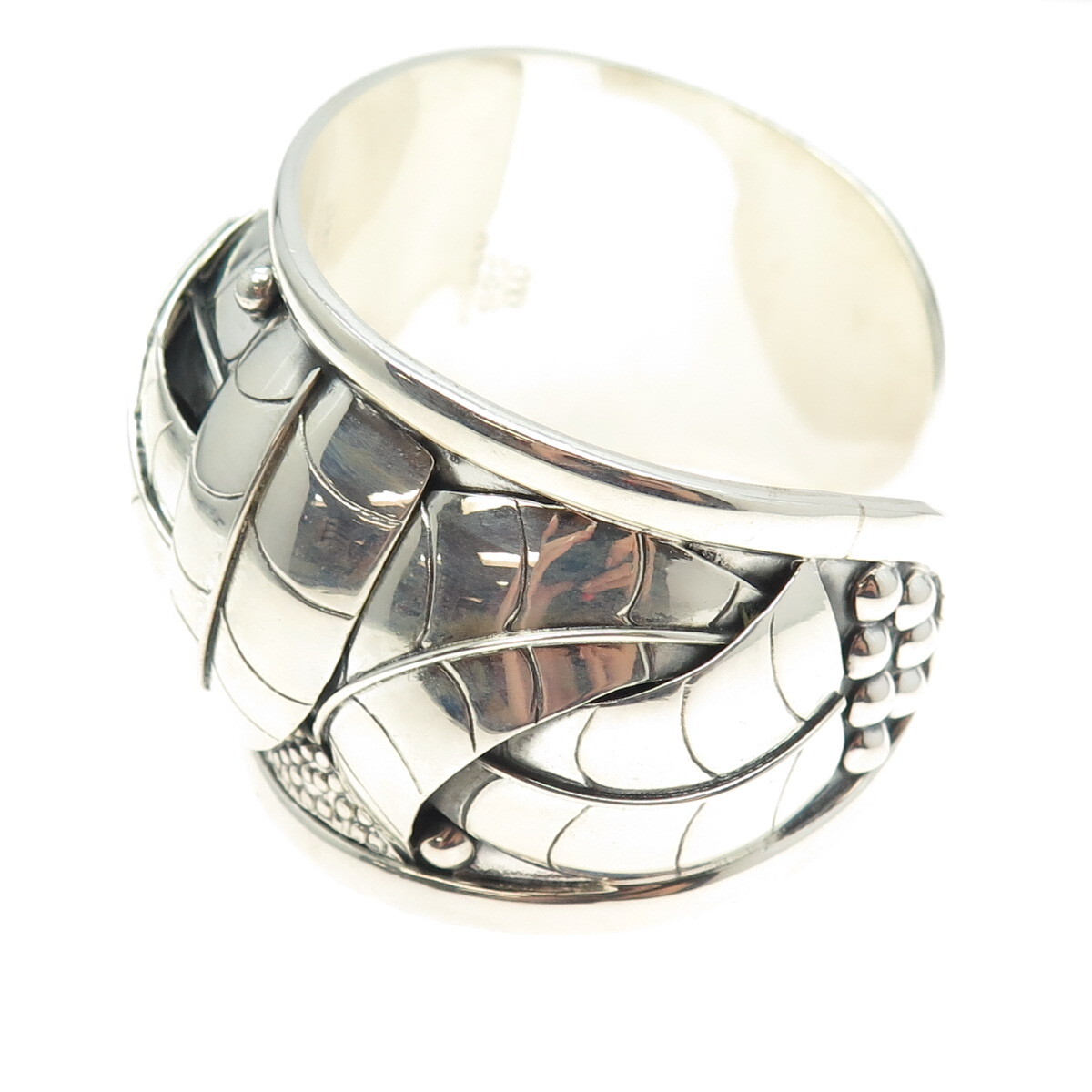 DOMINIQUE DINOUART 925 Sterling Silver Vintage Mexico Modernist Bracelet 6.75″
