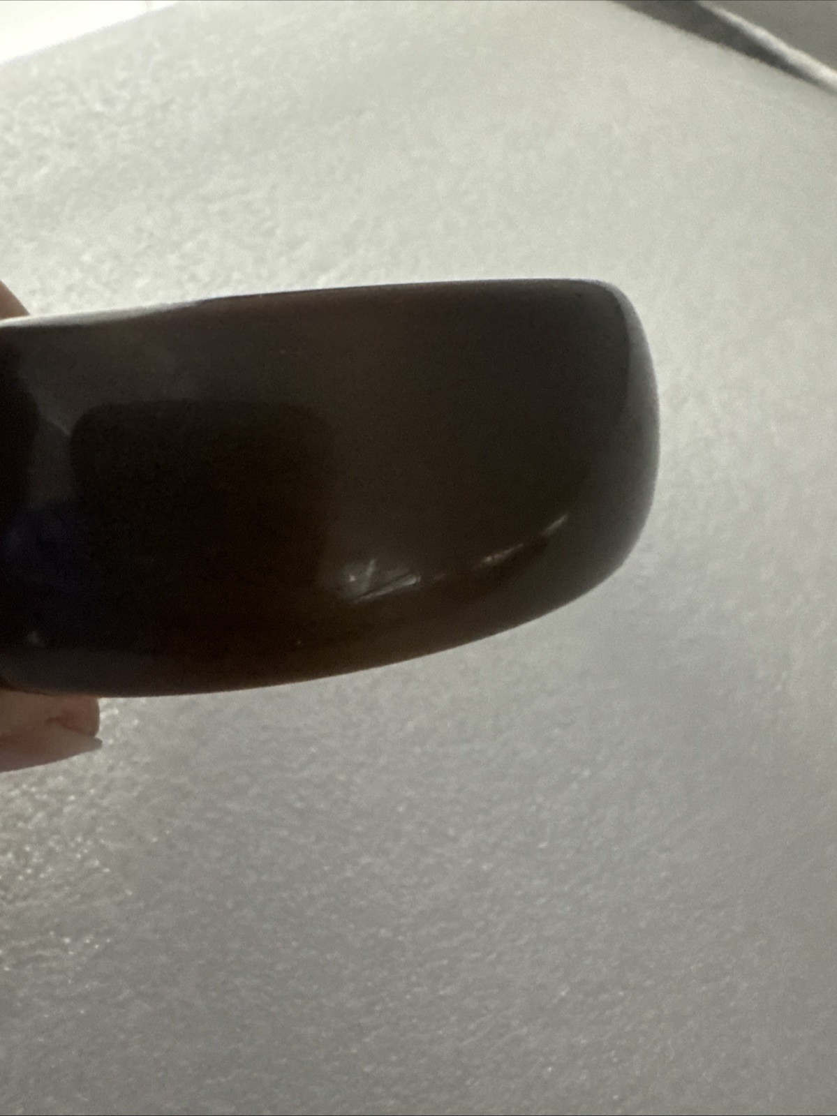 Vintage Brown Lucite Bangle Bracelet Chunky Wide Root Beer Retro