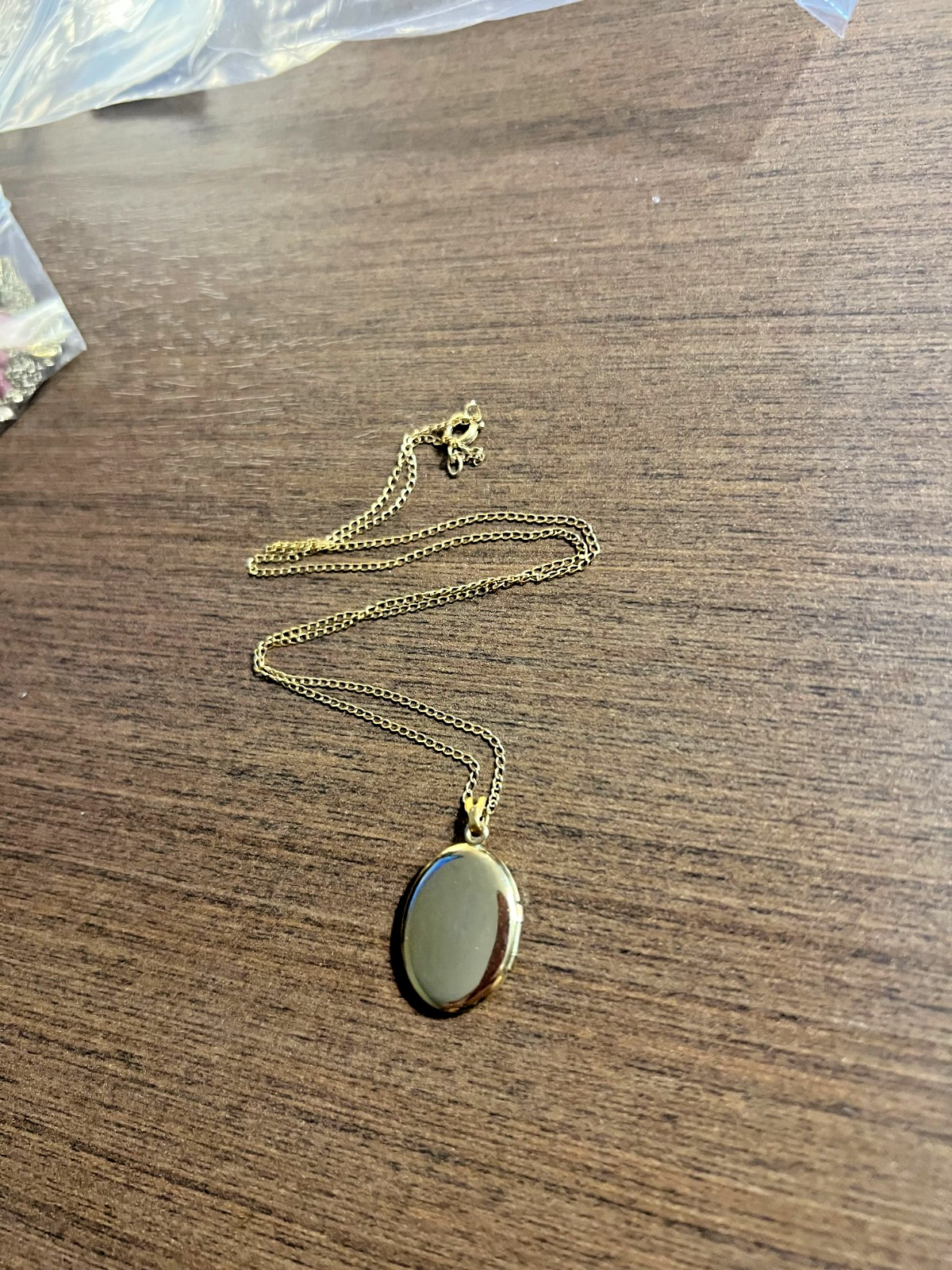 Vintage Floral Locket Pendant 12kt Gold-Filled Necklace 18″