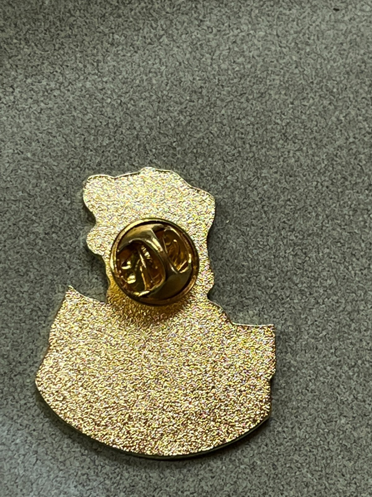 Gwen Stallkamp G.M.P. Purr-fect Harmony Cute Enamel Black Kitty Cat Goldtone Lap