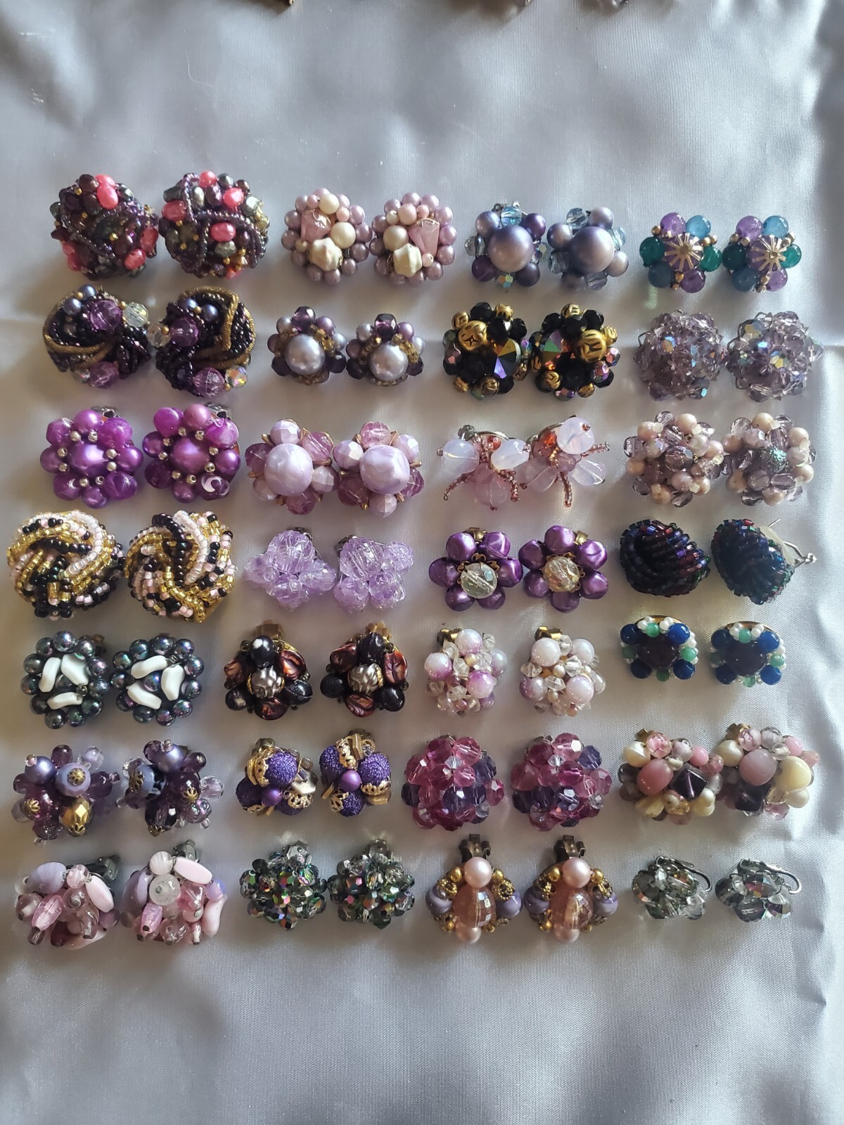 Large PURPLE 140 + PC Vintage Jewelry Lot Collection