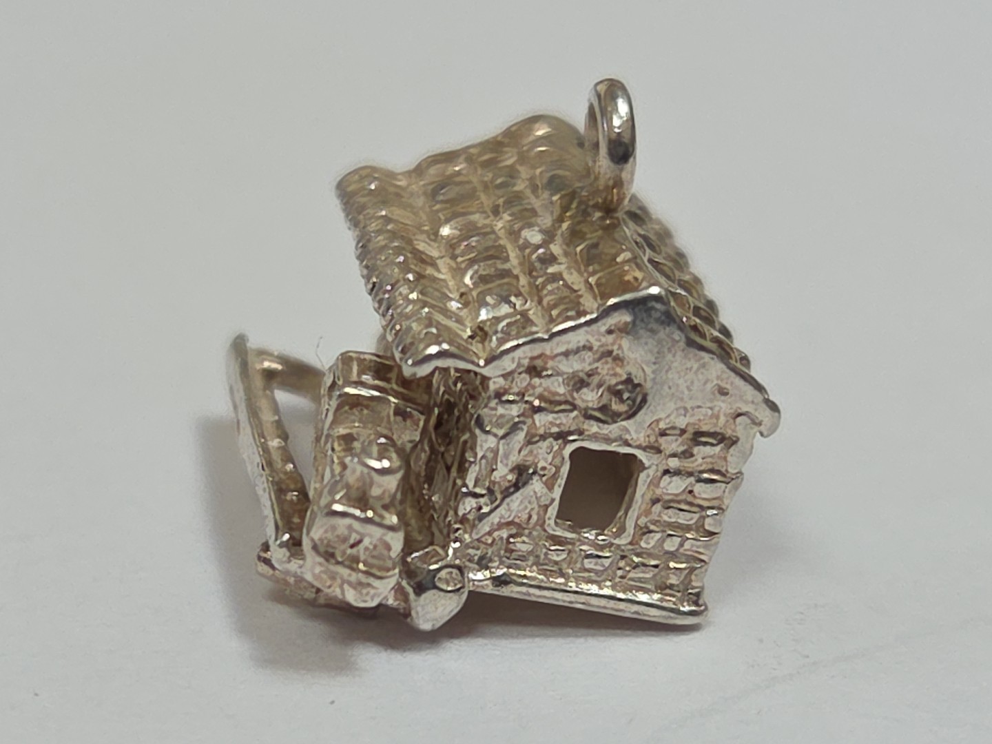 Sterling Silver ~ Train Charm ~ At Station ~ MOVES! ~ EXTREMELY RARE!! ~ VINTAGE